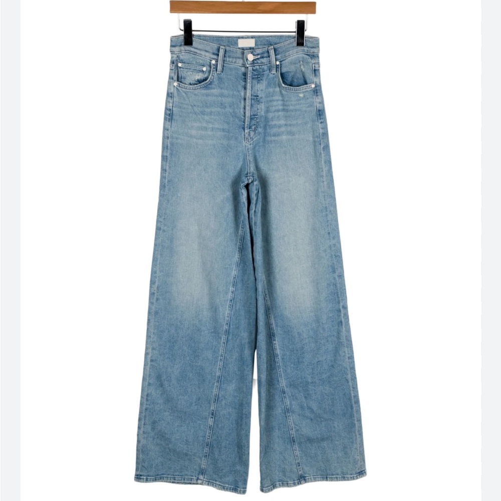 MOTHER High Waist Wide Leg Jeans Down Low Enchanter Sneak